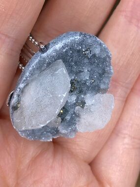 Raw Calcite Statement Ring | Natural Crystal Cluster Ring | Clear Calcite
